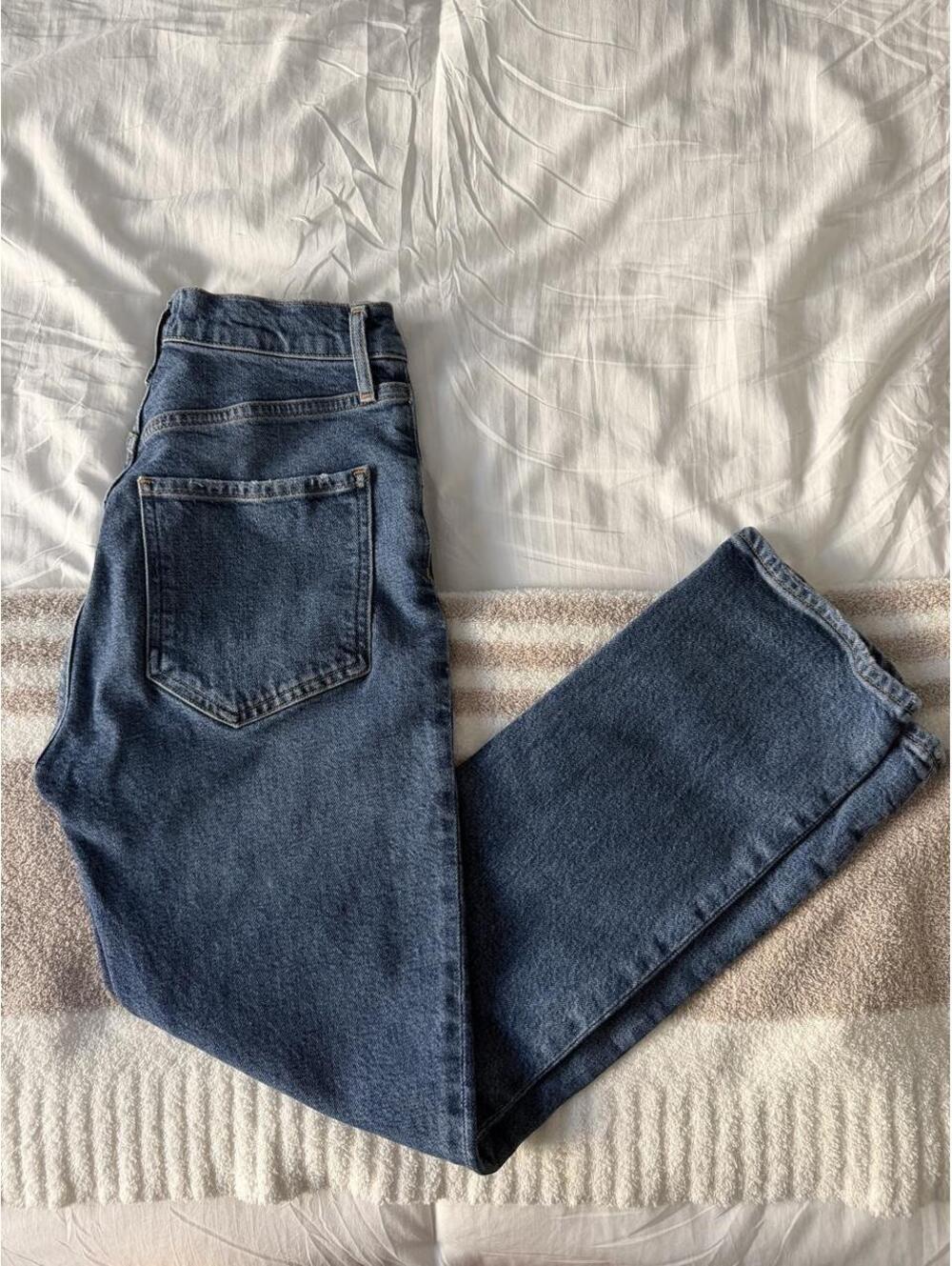 AGOLDE Women's Blue and Navy Jeans